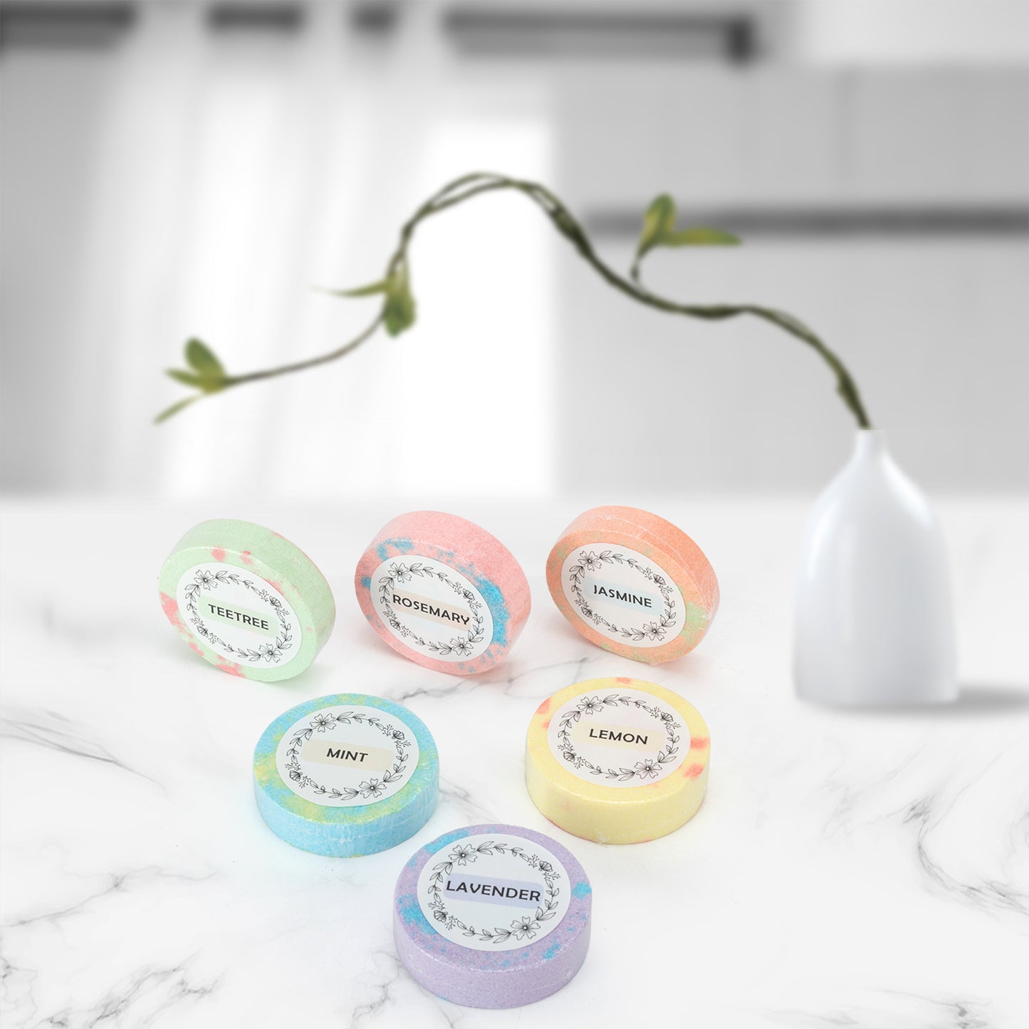6pc Home Spa Mini Relaxation Bath Bombs Melts Shower Steamers Shower Bombs