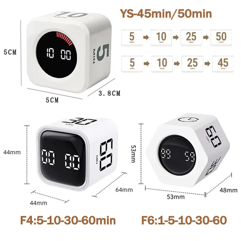 Quick Flip Focus Productivity Cube Timer